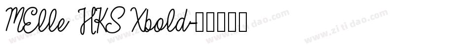 MElle HKS Xbold字体转换